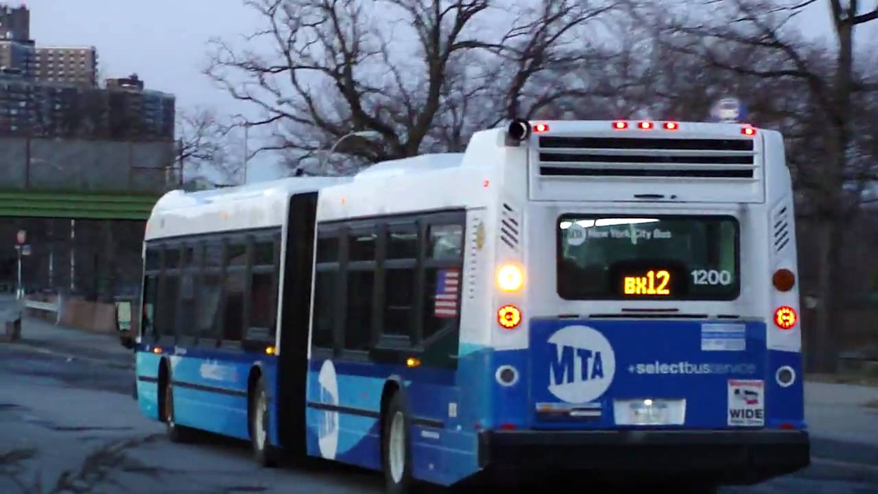 MTA New York City Bus Exclusive! : 2009 NovaBus LFS Articulated 1200 On