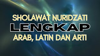 SHOLAWAT NURIDZATI DAN ARTINYA