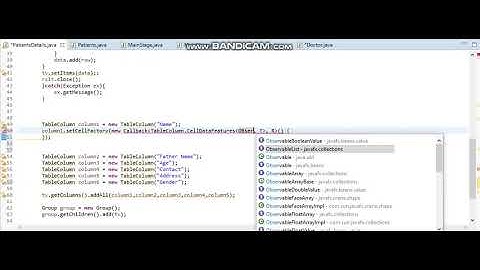 JavaFX TableView part 2