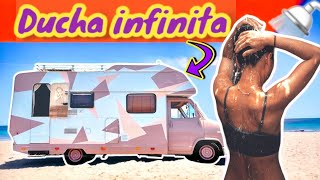 Cómo instalamos una DUCHA INFINITA en nuestra AUTOCARAVANA | Esquema y todos los detalles