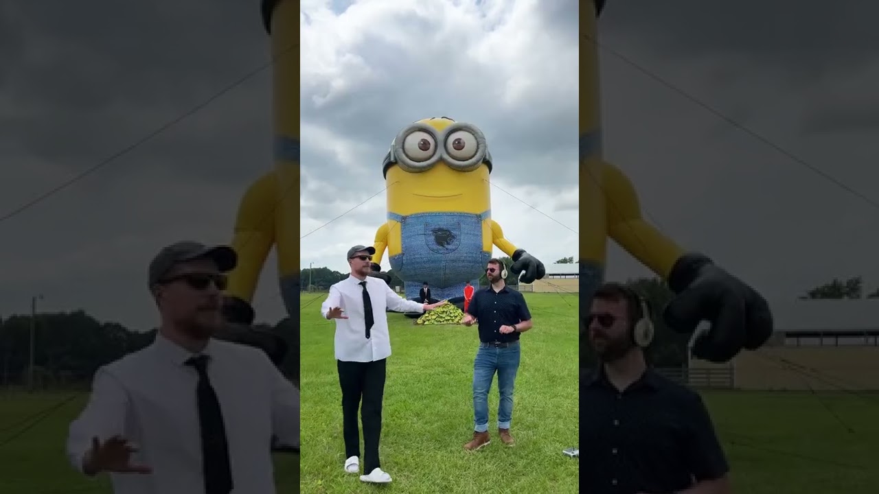 Mr. Beast may have the world’s largest minion, but I have a drone. 