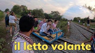 Bamboo train riding is the best in Battambang, Cambodia [4K]