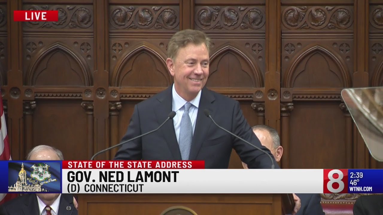 Governor Ned Lamont delivers his first State of the State Address - YouTube