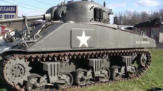 Early Production M4A3 Sherman tank detail walk around video