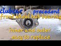 Clubcar precedent, Replace front wheel hub bearing, easy to replace.