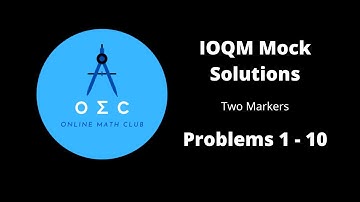 IOQM Mock by OMC Solutions | IOQM 2 Marker questions
