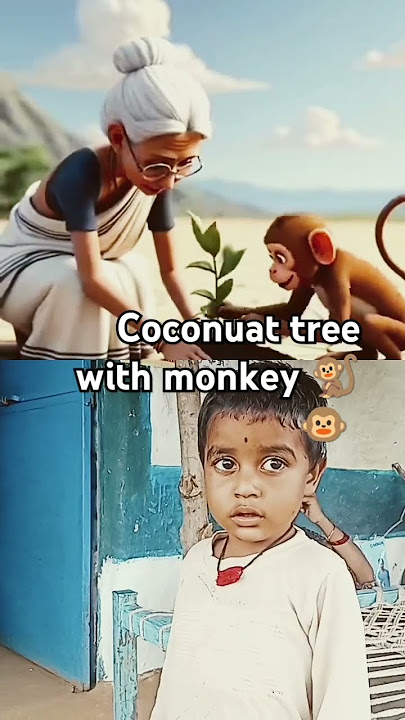 coconute tree grandmother #cartoon #animation #funny #memes or monkey