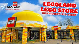 Legoland Lego Store Tour | UK's Biggest Lego Shop (April 2024) [4K]