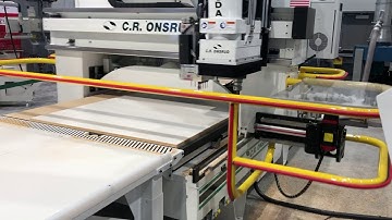 CR Onsrud G Series CNC Router Demo 4x8 Sheet Nesting @ 1200ipm
