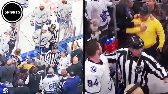Hockey fan obliterated in viral two-on-one arena brawl after challenging  man to fight - Dexerto