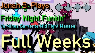 Friday Night Funkin' Vs Minus Sarvente Mid Fight Masses | FNF Mods (Hard) Mode Full Weeks
