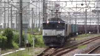 EF64-1037  3075レ　JRウィングコンテナ　新鶴見出発