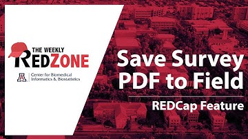 REDZone - Save Survey PDF to Field