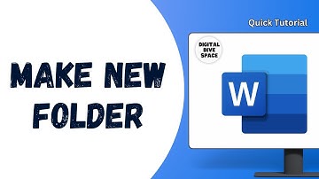 How to Make a New Folder in Word