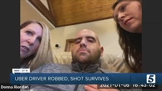 Uber driver shares story of survival after shooting, robbery