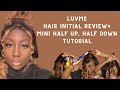 LUVME HAIR initial review + half up half down style #hairtutorial #luvmehairreview