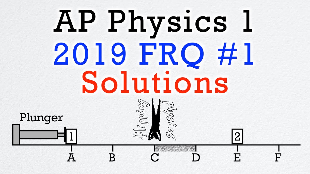 2019 1 Free Response Question AP Physics 1 Exam Solution YouTube
