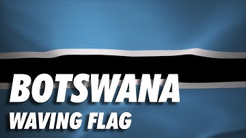 Botswana Waving Flag 4K Moving Wallpaper Background