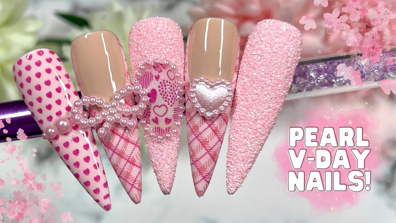 Pearl Nails Leichhardt - Baby pink nails with glitter design ✨ | Facebook