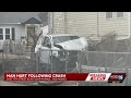 Driver hospitalized after single-vehicle crash in Des Moines