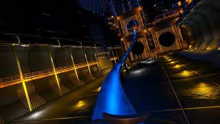 (POV, Front Seat View) 110mph HighSpeed Futuristic Roller Coaster!