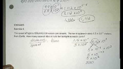 Grade 8 Module 1 Lesson 10 Operations with Numbers in Scientific Notation