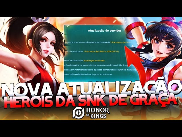 Dois novos heróis da SNK chegam ao Honor of Kings - tudoep