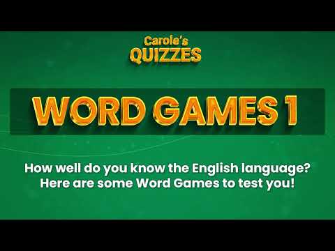 Word Games : English Language Quiz : 50 HARD Questions and Answers