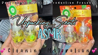 UNPACKING FALL SCENTS ASMR | PREGAME CLEANING | CLEANING MOTIVATION