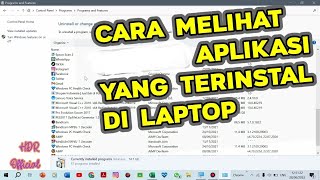 Cara Melihat Semua (Seluruh) Aplikasi Yang Terinstal di Laptop / Komputer Win 10 screenshot 5