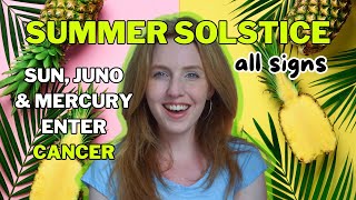Summer Solstice 2023: Sun, Mercury &amp; Juno in Cancer | Horoscopes | All 12 Signs | Hannah’s Elsewhere