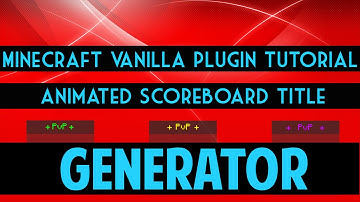 Vanilla 1.9 | Animated scoreboard sidebars generator