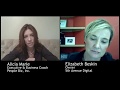 Business coaching session with business and executive coach alicia marie and elizabeth beskin