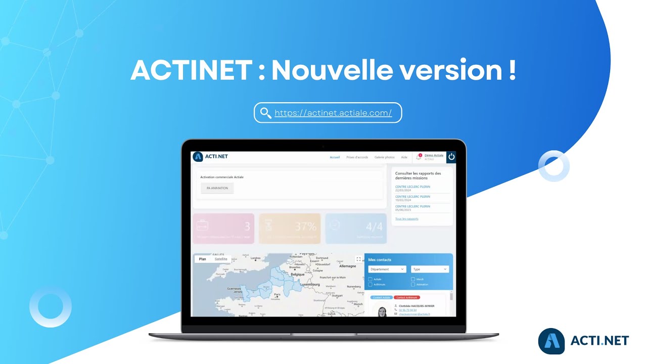 ACTINET : nouvelle version - YouTube