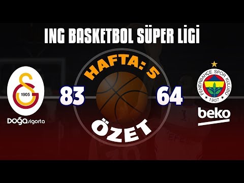 BSL 5. Hafta Özet | Galatasaray Doğa Sigorta 83-64 Fenerbahçe Beko