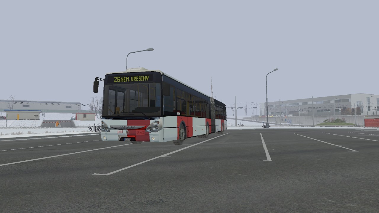 Pražský Urbanway v SIMTu na lince 27 směr Univerzita SIMT SIMULATOR #001