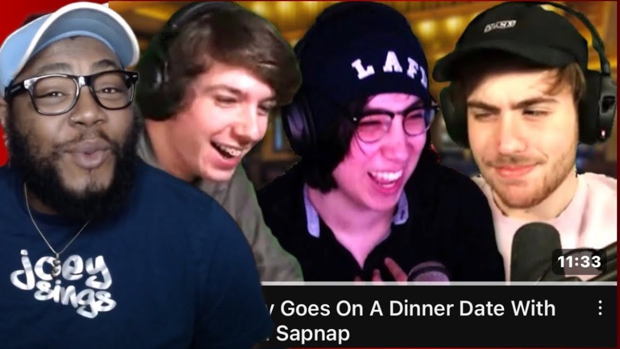 Quackity Goes On A Dinner Date With Karl And Sapnap | Joey Sings Reacts