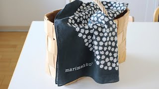 マリメッコのスカーフ、エプロン、古着