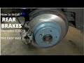 Mercedes E350: Rear Brake Pads and Rotors Replacement