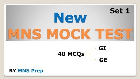 Mock test set 1| MNS 2022 | @flora_fauna23
