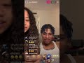 NLE Choppa and Girlfriend _yungblasiann on instagram live | March 20,2020