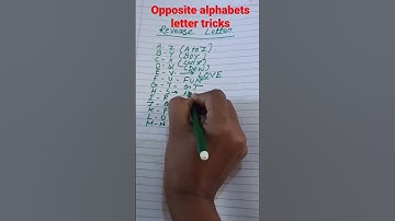 #Reasoning||Coding-decoding best trick||opposite letters remember