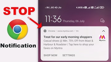 how to stop notifications on chrome android