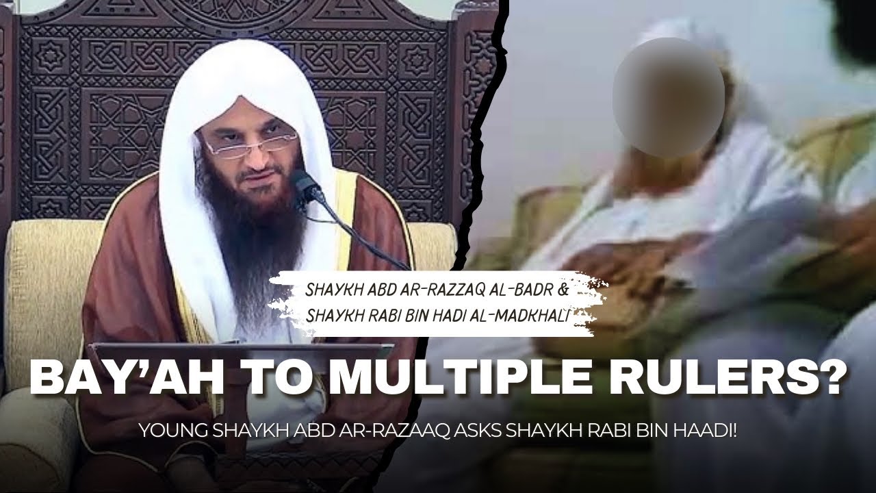Shaykh Abdur-Razzaq Al-Badr’s question to Shaykh Rabi Bin Hādī al-Madkhali!