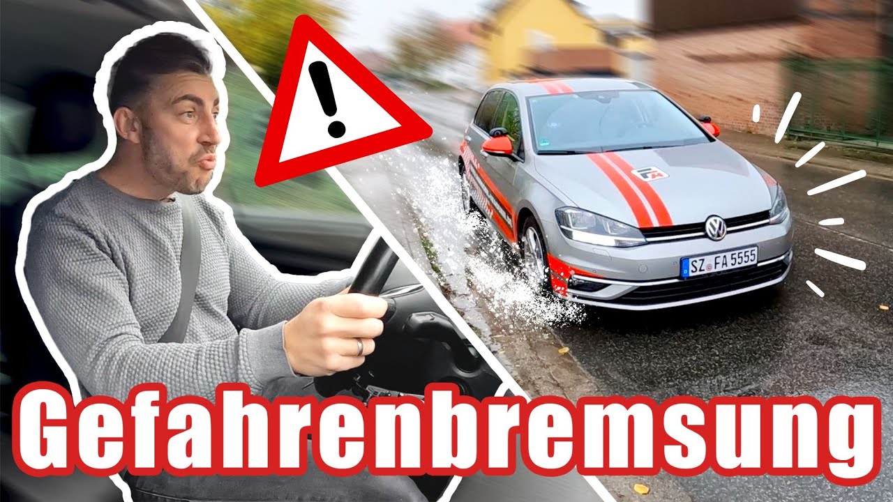 STOPP! Gefahrenbremsung leicht gemacht [Grundfahraufgabe] PKW 🚗