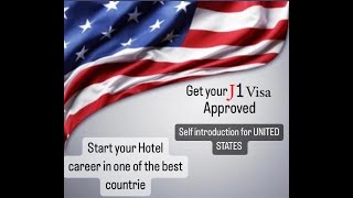 Self introduction for J1 training program in United States