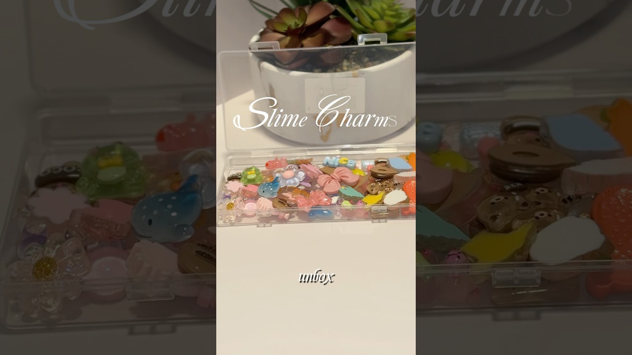 50 Pcs Slime Charms Unboxing – Too Cute to Handle!  