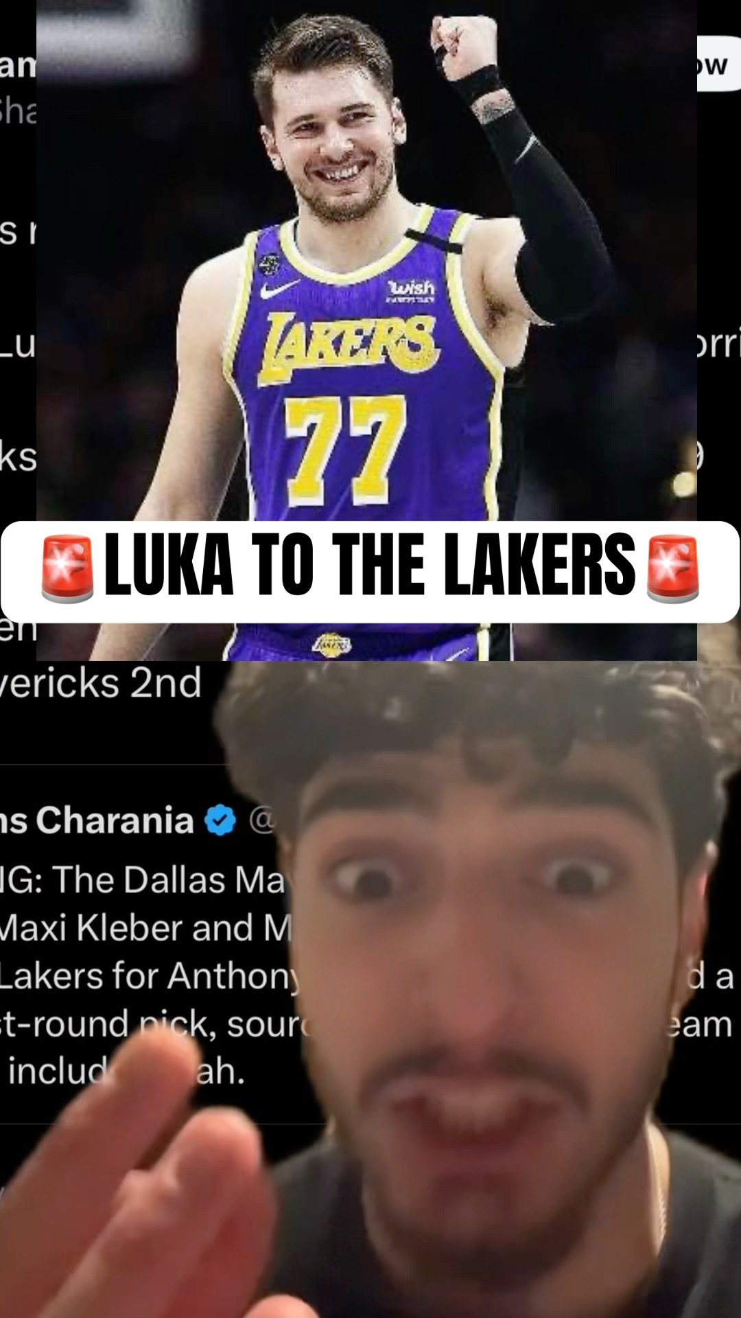 ?LUKA TO THE LAKERS? WHATTTTTT? #nba #luka #lakers #lebron #anthonydavis #fexr
