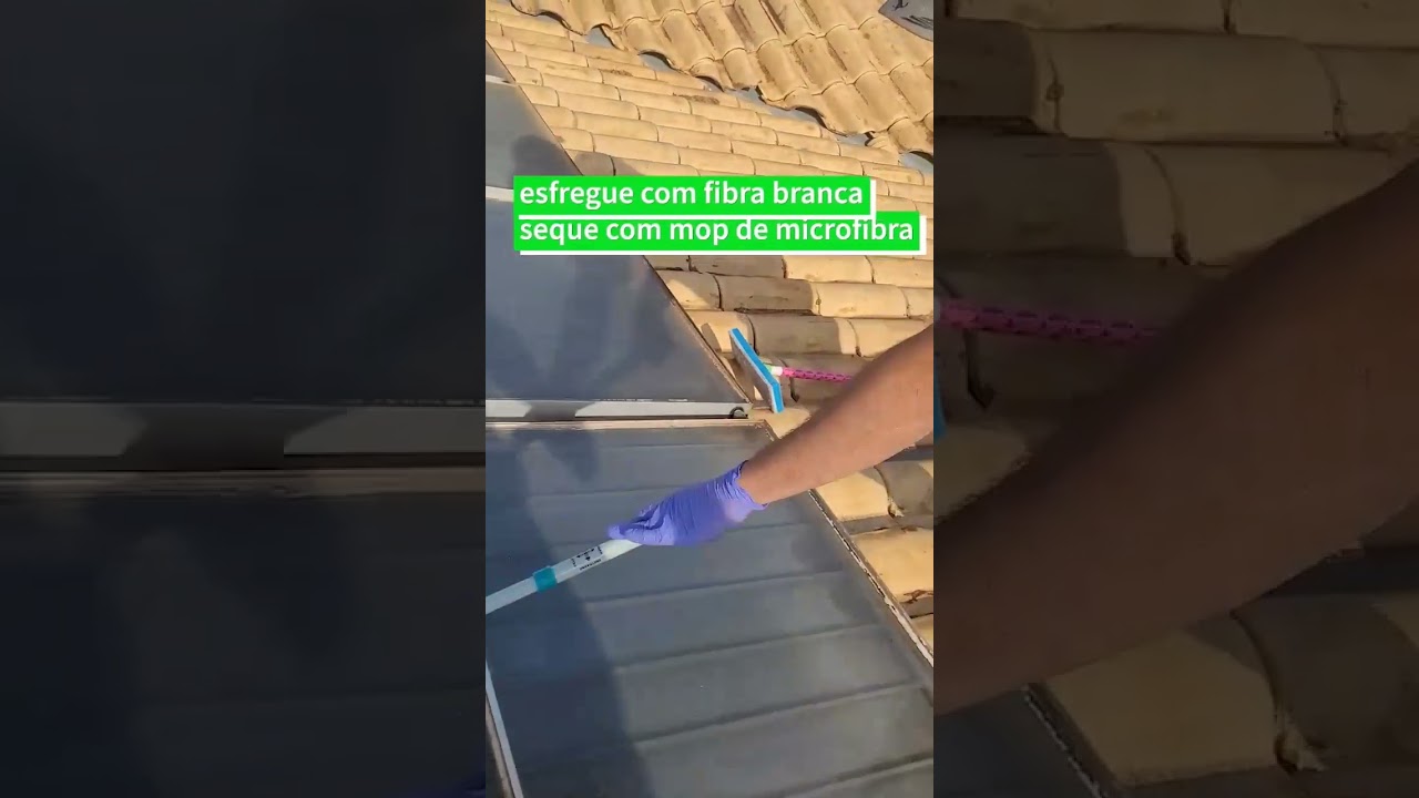 Painel Solar é fácil de limpar  com Soleil. Vem ver