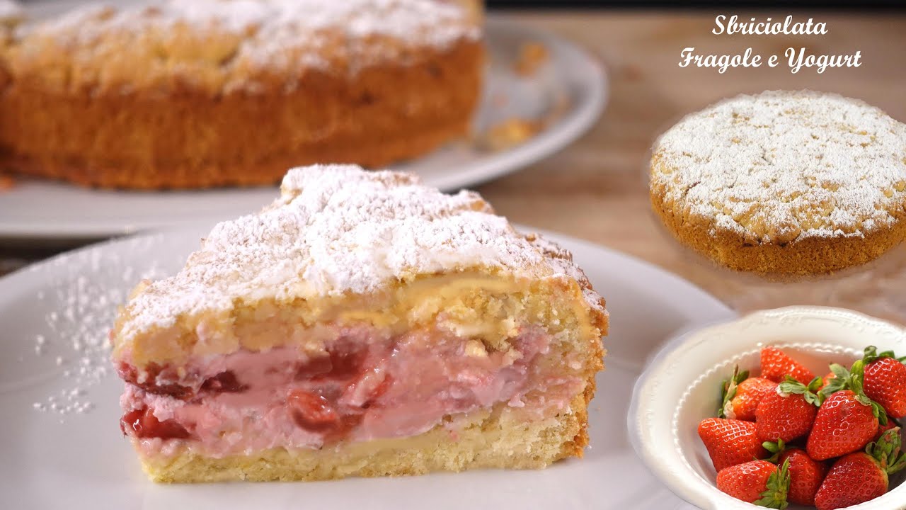 Вы всегда будете делать этот торт, вам нужно всего 10 минут!С большим количеством йогурта и клубники